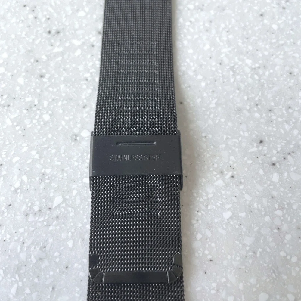 Black Stainless Steel Mesh Watch Band for Apple Watch 38/40/41mm Milanese Loop